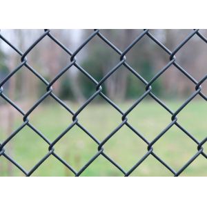 PVC Coated Diamond Chain Link Fencing Galvanized 2.0mm Diameter 60 X 60mm