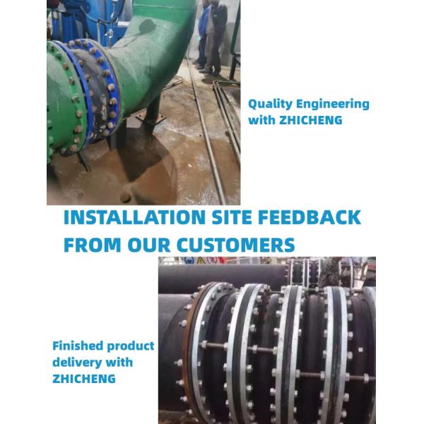 Round Head Code Dn1000pn16 Custom Rubber Joint Bellows Compensator for Large Expansion