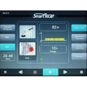 300W 80mm 448Khz Tecar Monopolar RF Diathermy Machine