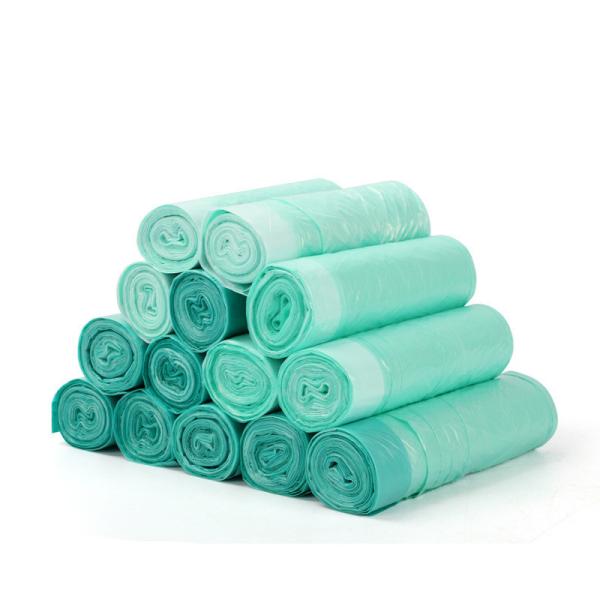 Automatic Closing Drawstring Garbage Bag for Office and Household Thickened PE