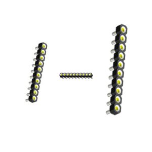 WCON 2.54 mm Round Pin Header Singer Row 180°DIP H=3.0 PPS length 8.3mm black
