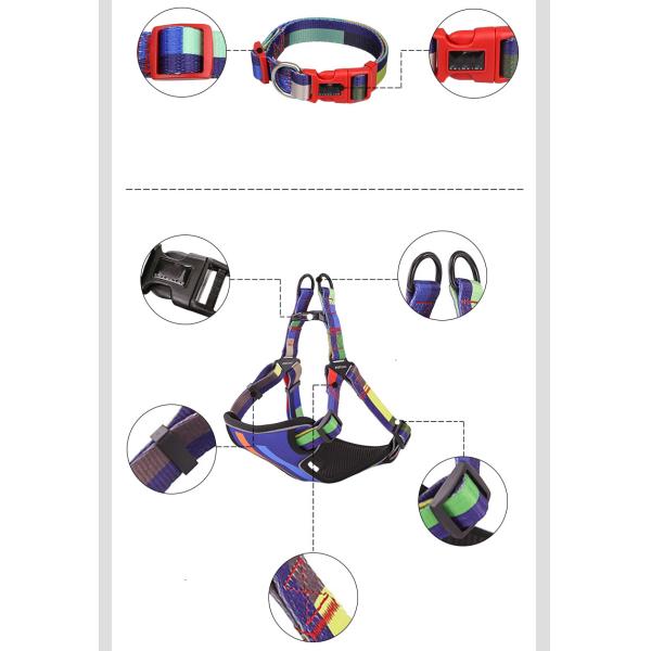 Reflective Dog Harness Matching Leash S-XL Cat Harness And Leash Set