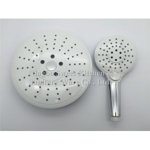 ABS plastic material round shape chrome plating shower head hand shower top