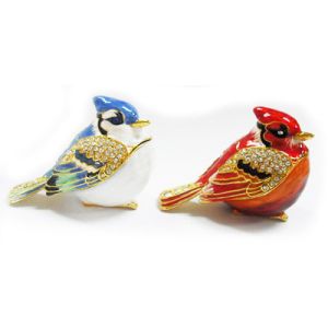 Robin bird Metal Trinket boxes Bird For Wedding Gift Bird Trinkt box