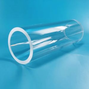 Polished Transparent Quartz Glass Tube for Customized Industrial