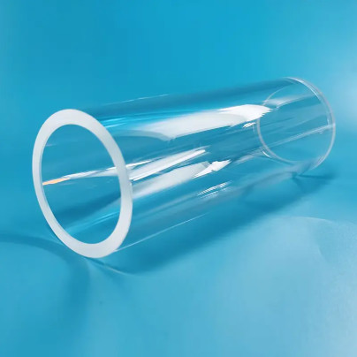 Buy Polished Transparent Quartz Glass Tube for Customized Industrial at wholesale prices
