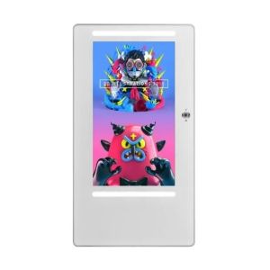 Customzied Wall Mount Touch Screen Monitor 32" With LED Stripes Full HD Camera