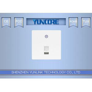 Quality AC100-240V Power In Wall Wireless Access Point With 10/100M RJ45 Port Realtek Chipset for sale