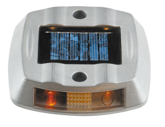 Solar Road Stud +100% powered by sunlight + solar aluminum casting spike LED traffic light