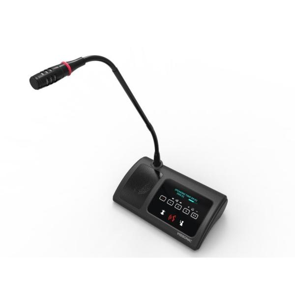 Full - Digital Wireless Desktop Microphone Voting Chairman Unit Low Power