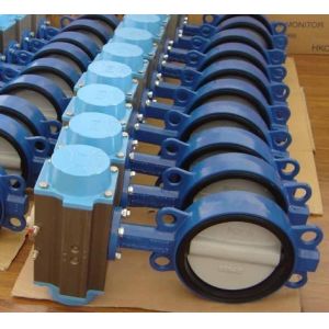 Pneumatic Actuated Center Line Butterfly Valve 4'' Class 150 Pressure