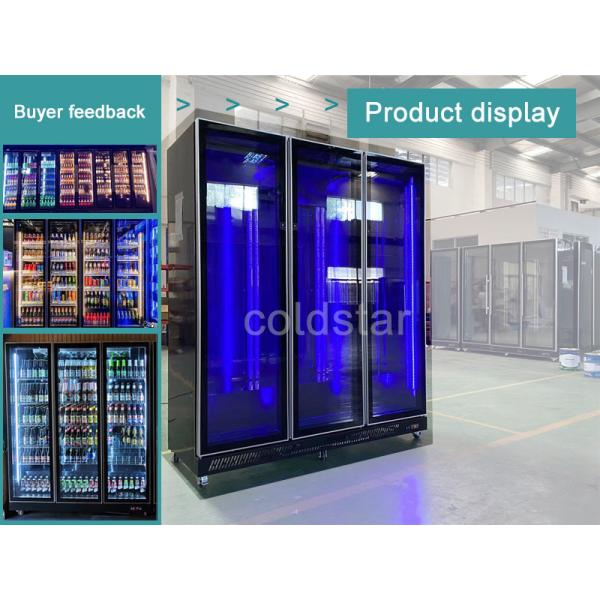 Commercial Upright Showcase Glass Door Display Beer Refrigerator Cooler