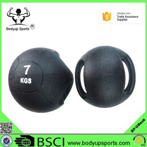 Rubber Gym Exercise Ball Medicine Ball With Grip Customized Color
