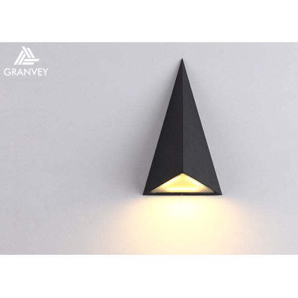 Buy Triangle Up Down Lights Outdoor LED , Black Outdoor Wall Sconce Surface Mounted at wholesale prices