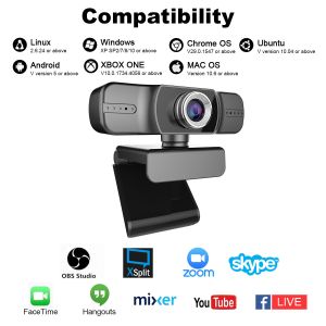 Manual Focus HD 1080P Webcam