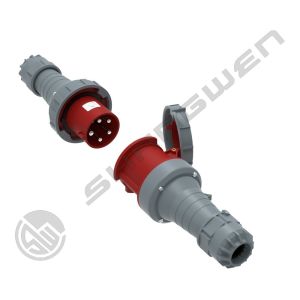 IP67 Industrial Plug Socket Male Female Waterproof Coupler 5 Pin 63 AMP Outdoor