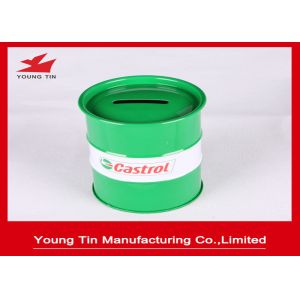 Cylinder Metal Coin Bank Boxes