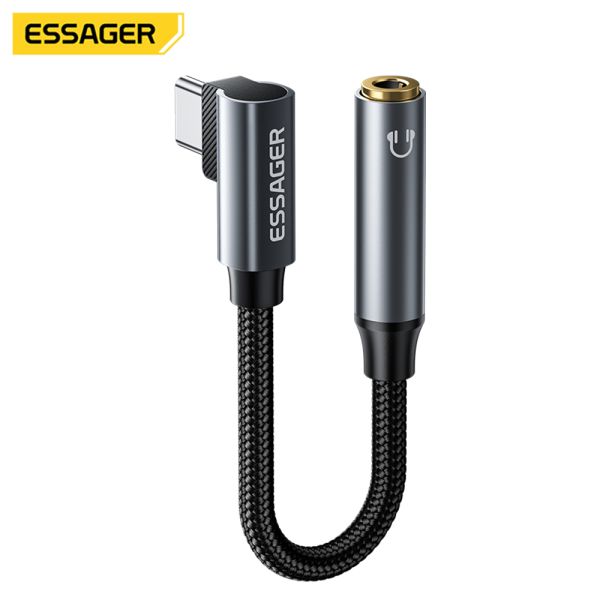 Buy Essager ES-YP28 Lightning Usb Type C To 3.5mm Audio Converter Adapter Cable at wholesale prices
