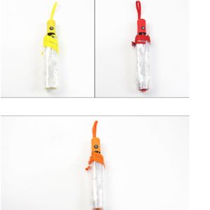 Unisex Lightweight Auto Open Umbrella Transparent Folding Umbrella With Case