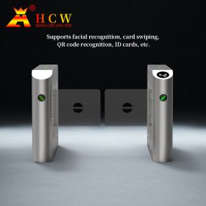 HCW Secure Automatic Turnstile Gate with 1100mm Channel Width, 6-Pair Infrared