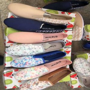 Ladies 2style Shoes Casual And Fashion Printed Pattern Multicolor Size 35to40