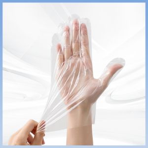 China Lightweight Comfortable Disposable PE Gloves Food Safe Disposable Gloves on sale