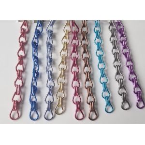 Residential Anodized Aluminum Chain Fly Screen Curtain Multiple Colour