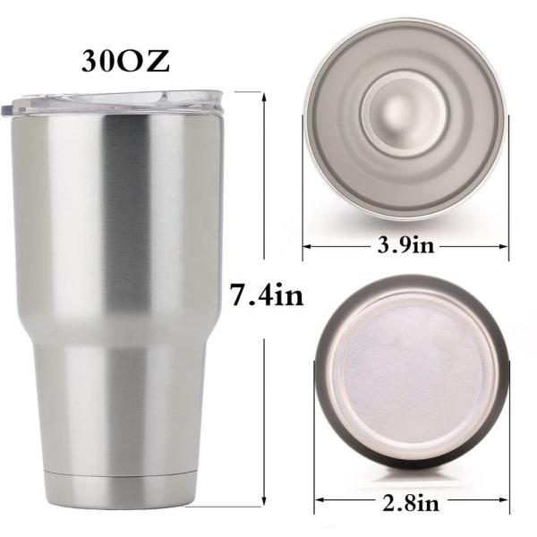 Wholesale Blank 30 oz Double Wall Stainless Steel Vacuum Insulated Tumbler Cups With Lid And Straw