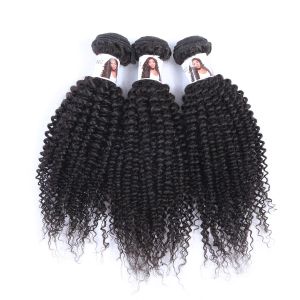 Quality 8-36 Inches Tangle Free Wholesale ,Kinky Curl Peerless Remy Peruvian Virgin Hair Weft for sale