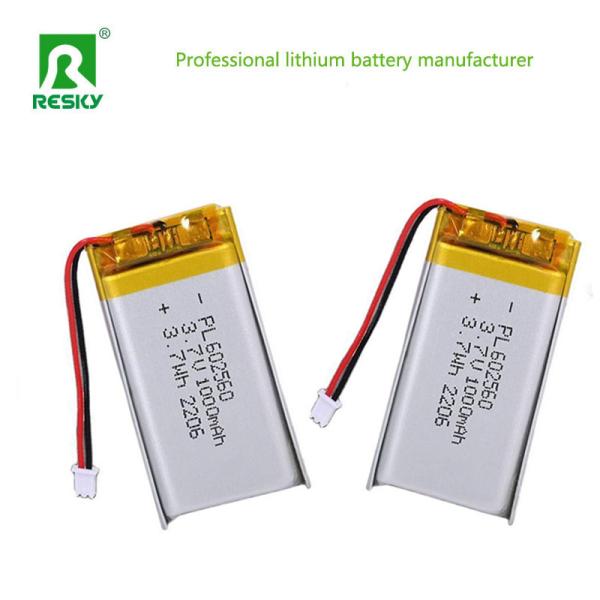 Power lipo batteries LP602560 3.7v 4.2v 1000mAh 3.7wh lithium polymer Battery For Smart Locks