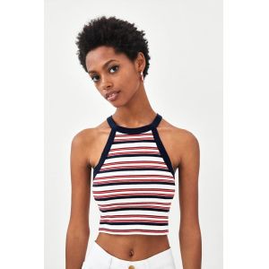 Factory Price Women Summer Stripes Cotton Tank Top