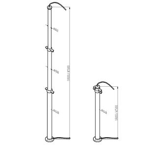2m to 12m lockable telescoping pneumatic mast aluminum mast