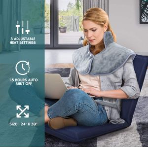 60x100cm Winter Electric Heating Shawl Neck Household Heating Shawl