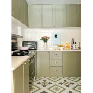 Modern White Cupboard High Quality Wooden Melamine Kitchen Cabinet Set