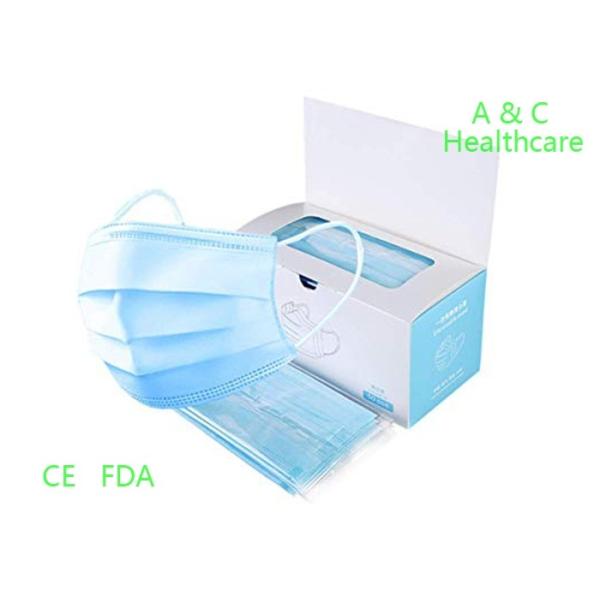 Odorless 4 Ply Anti Dust Disposable Face Mask Mouth Cover Single Use