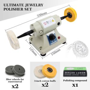 Double Head Foredom Polishing Bench Lathe Tabletop 0-7000rpm