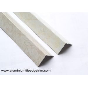 Powder Coating Marbling Aluminum Corner Guards Profile / Wall Corner Edge