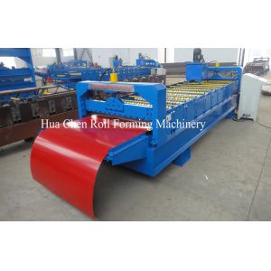 Hydraulic Pre Cutting Wall Panel Metal Roll Forming Equipment With 10 Row