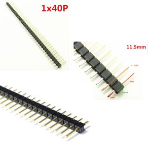 150pcs Colored 2.54mm Single Row Straight Pin Header X30 Female Socket X120 Gold