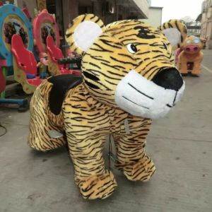 plush horse baby ride/electric toy rides with cute cartoon figuers