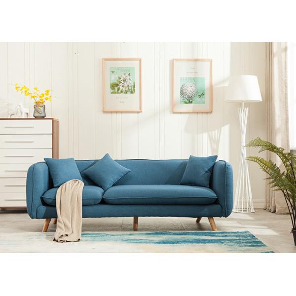 Durable Modern Living Room Furniture Comfortable Fabric Sofa Wooden Frame