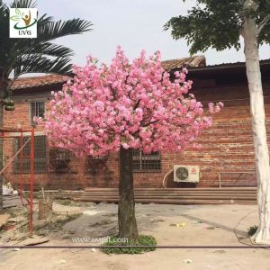 Quality UVG beach wedding ideas fake flowers silk cherry blossom tree for stage backdrop decoration CHR142 for sale