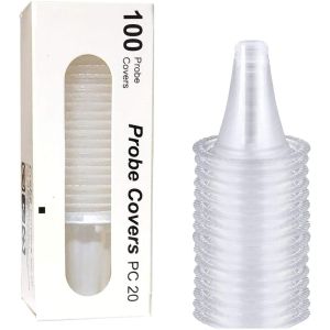 FDA Disposable Ear Thermometer Probe Covers Latex Free Transparent
