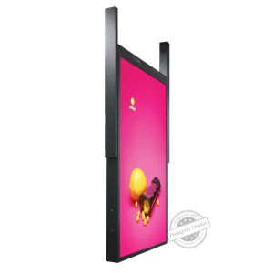 Double Sided LCD 2000nits Digital Window Signage 50inch Wall Hanging