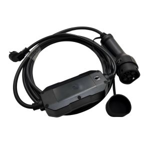 Silver Plating EV Portable Charger 1 Phase AC 16A Adjustable With Schuko