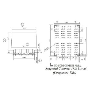 Quality HST-96205DR 100KHz 1000BASE-T Quad Magnetics Modules for sale