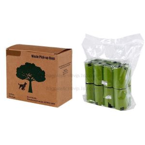 Customized Packaging HDPE+D2W Biodegradable Dog Poop Bags, unscented custom dog