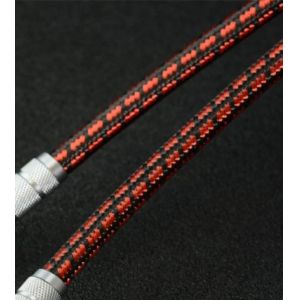 50mm Flat Red Suspension Cotton Cable Sleeve Expanding Braided Sleeving