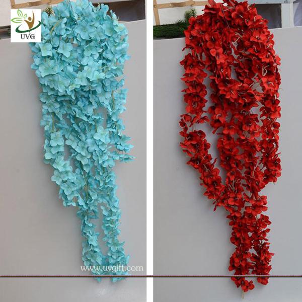 UVG 2m long romantic classic silk flowers artificial wisteria garland for wedding decor