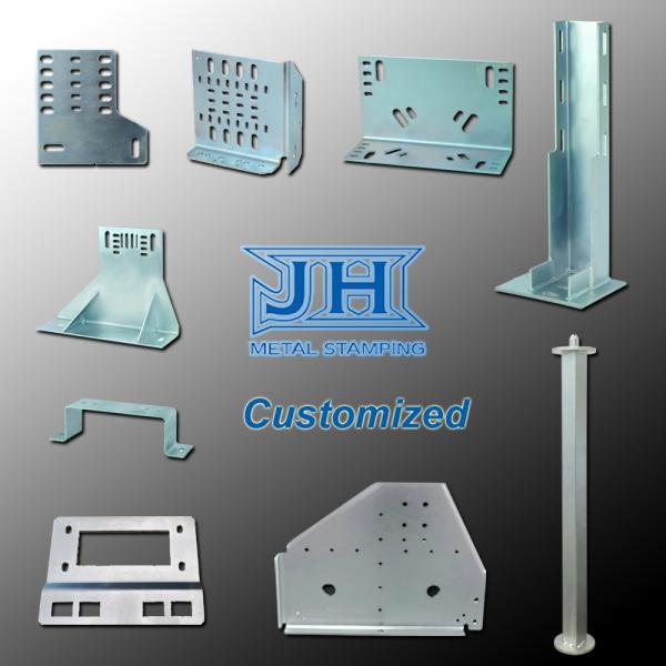Q345B OEM Elevator Brackets Stamping Zinc Plating With Galvanized
